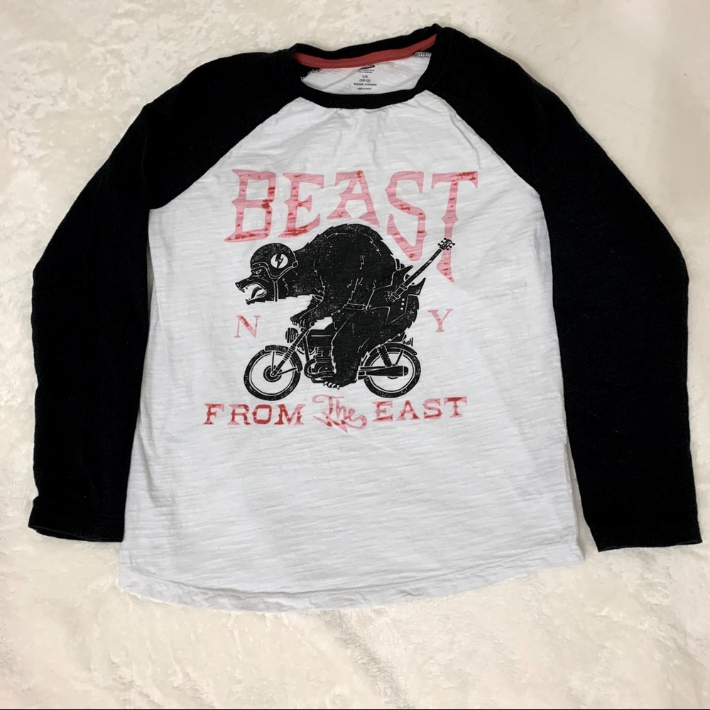 Beast of the East NY Bear on Motorcycle Shirt